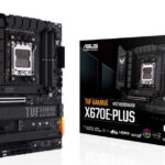 Asus TUF Gaming X670E-Plus ATX DDR5 Motherboard, Socket AM5, AMD X670 Chipset, Realtek 2.5Gb Ethernet, 4M.2 Slots, Max 128GB Memory, PCIe 5.0, Aura Sync RGB Lighting, HDMI / DP (90MB1BJ0-M0EAY0)