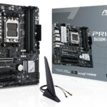 ASUS PRIME B650M-A WIFI AM5 Micro-ATX Motherboard, AMD B650 Chipset, 4 x 2 Channel DDR5 DIMM, 128GB Max Memory, 1x PCIe 4.0 x16, 2.5Gb Eth/Wi-Fi 6, 1xDP, 1xVGA, 1xHDMI (90MB1C00-M0EAY0)