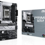 Asus Prime X670-P ATX DDR5 Motherboard, AMD Socket AM5, X670 Chipset, 4x DIMM Max 128GB Memory, Realtek 2.5Gb Ethernet, V-M.2 Slot Only, PCIe 4.0 x16 Slot, M.2 (90MB1BU0-M0EAY0)