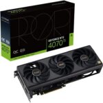 ASUS ProArt GeForce RTX™ 4070 Ti 12GB OC Edition GDDR6X Graphics Card (PCIe 4.0, 12GB GDDR6X, DLSS 3, HDMI 2.1a, DisplayPort 1.4a)