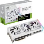 ASUS ROG Strix GeForce RTX™ 4080 Super White Edition Gaming Graphics Card (PCIe 4.0, 16GB GDDR6X, DLSS 3, HDMI 2.1a, DisplayPort 1.4a, Vapor Chamber, Power Sensing, Aura Sync)