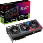 ASUS ROG Strix GeForce RTX™ 4070 Ti SUPER OC Edition Gaming Graphics Card (PCIe 4.0, 16GB GDDR6X, DLSS 3, HDMI 2.1a, DisplayPort 1.4a, Massive vented backplate, Power sensing, Aura Sync)