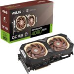 ASUS GeForce RTX™ 4080 SUPER Noctua OC Edition 16GB GDDR6X Graphics Card (PCIe 4.0, DLSS 3,HDMI 2.1a, DisplayPort 1.4a, Noctua NF-A12x25 PWM fans, Tailor-made heatsink, GPU Tweak III, and more)