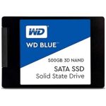 Western Digital 500GB WD Blue 3D NAND Internal PC SSD - SATA III 6 Gb/s, 2.5"/7mm, Up to 560 MB/s - WDS500G2B0A, Solid State Drive