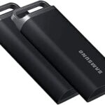 SAMSUNG Portable SSD T5 EVO USB 3.2 2TB (Black): Fast, Durable & Extensive Compatibility (2-Pack)