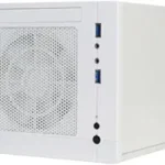 Silverstone Tek Plastic/SECC Mini-ITX Computer Case with 2x USB 3.0 Front Ports SFF Cases, White SG05W-LITE