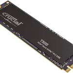 Crucial T500 2TB Gen4 NVMe M.2 Internal Gaming SSD, Up to 7400MB/s, Laptop & Desktop Compatible + 1mo Adobe CC All Apps – CT2000T500SSD8