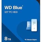 Western Digital 8TB WD Blue PC Internal Hard Drive HDD - 5640 RPM, SATA 6 Gb/s, 128 MB Cache, 3.5" - WD80EAZZ