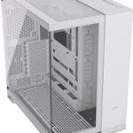 CORSAIR 6500X Mid-Tower ATX Dual Chamber PC Case – Panoramic Tempered Glass – Reverse Connection Motherboard Compatible – No Fans Included – White