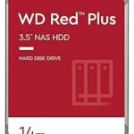 Western Digital 14TB WD Red Plus NAS Internal Hard Drive HDD - 7200 RPM, SATA 6 GB/s, CMR, 512 MB Cache, 3.5" - WD140EFGX