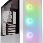 Lian Li Lancool II Mesh RGB Tempered Glass eATX Full Tower Computer Case, 3 ARGB PWM Fans Pre-Installed, Mesh Front Panel, 2 Tempered Glass Panels, Water-Cooling Ready(LANCOOL II MESH, White)