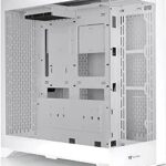 CTE E600 MX Snow Mid Tower E-ATX Case with Centralized Thermal Efficiency Design; Interchangeable Mesh & TG Front Panel; 3Way VGA Mounting Bracket; 400mm PCIe4 Riser Cable Included; CA-1Y3-00M6WN-00