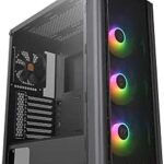 Thermaltake V250 Motherboard Sync ARGB ATX Mid-Tower Chassis with 3 120mm 5V Addressable RGB Fan + 1 Black 120mm Rear Fan Pre-Installed CA-1Q5-00M1WN-00