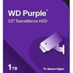 Western Digital 1TB WD Purple Surveillance Internal Hard Drive HDD - SATA 6 Gb/s, 64 MB Cache, 3.5" - WD10PURZ