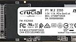 Crucial P1 500GB 3D NAND NVMe PCIe Internal SSD, up to 2000MB/s - CT500P1SSD8