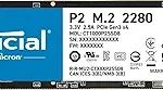 Crucial P2 1TB 3D NAND NVMe PCIe M.2 SSD Up to 2400MB/s - CT1000P2SSD8