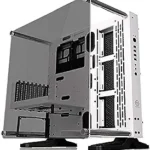 Thermaltake Core P3 ATX Tempered Glass Gaming Computer Case Chassis, Open Frame Panoramic Viewing, White Edition, CA-1G4-00M6WN-05, Snow