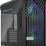 Fractal Design Torrent Compact RGB Black - Light tint tempered glass side panels - Open grille for maximum air intake - Two 180mm RGB PWM fans included - Type C - ATX Airflow Mid Tower PC Gaming Case