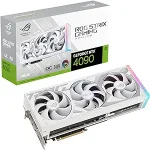 ASUS ROG Strix GeForce RTX 4090 OC Edition Gaming Graphics Card White (PCIe 4.0, 24GB GDDR6X, HDMI 2.1a, DisplayPort 1.4a)