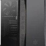 Silverstone SST-FAB1-G - FARA Tower ATX Gaming Computer Case, Aggressive Intake high Airflow Performance, Full Tempered Glass, Black,22116