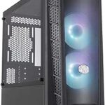 Cooler Master MasterBox MB311L ARGB Airflow Micro-ATX Tower with Dual ARGB Fans, Fine Mesh Front Panel, Mesh Intake Vents, Tempered Glass Side Panel & ARGB Lighting System