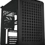 Cooler Master QUBE 500 Flatpack High Airflow Gaming ATX PC Mid-Tower, Customizable, Tempered Glass, Vertical GPU Mount, 365mm GPU Clearances, USB-C, Carrying Handle, Gem Mini