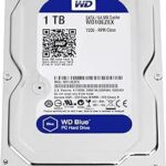 Western Digital(WD) BLUE Deskptop 1TB( 1Terabyte) 3.5"Hard Disk Drive, 5400~7200RPM, SATA3 ( 6.0GB/s), 64MB Cache, IDEAL for PC/Mac/CCTV/NAS/DVR/Raid and SATA Applications, 1YR Warranty (Blue)