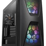 Thermaltake Commander C34 Motherboard Sync ARGB ATX Mid Tower Computer Chassis with 2 200mm ARGB 5V Motherboard Sync RGB Front Fans + 1 120mm Rear Black Fan Pre-Installed CA-1N5-00M1WN-00