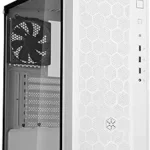 SilverStone SST-FAR1W-G - FARA R1 Tower ATX Computer Case, mesh front panel, tempered glas side panel, white