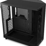 NZXT H6 Flow | CC-H61FB-01 | Compact Dual-Chamber Mid-Tower Airflow Case | Panoramic Glass Panels | High-Performance Airflow Panels | Includes 3 x 120mm Fans | Cable Management | Black