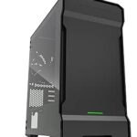 Phanteks (PH-ES314ETG_BK) EVOLV mATX Tempered Glass Edition Aluminum Exterior RGB LED Illumination Micro Tower Case, Satin Black