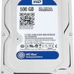 WD Blue 500GB Desktop Hard Disk Drive - 7200 RPM SATA 6 Gb/s 16MB Cache 3.5 Inch - WD5000AAKX