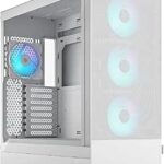 Fractal Design Pop XL Air RGB White Tempered Glass Clear Tint E-ATX Computer Case – (FD-C-POR1X-01)