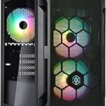 SilverStone Technology FARA H1M PRO Black Micro-ATX Tower case with Tempered Glass and Three ARGB Fans, SST-FAH1MB-PRO