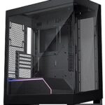 Phanteks NV5 (PH-NV523TG_DBK01) Showcase Mid-Tower Chassis, High Airflow Performance, Integrated D/A-RGB Lighting, Seamless Tempered Glass Design, 8 Fan Positions, Black