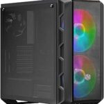 Cooler Master MasterCase H500 ARGB Airflow ATX Mid-Tower, Mesh or Transparent Front Panel Option, Dual 200mm Customizable ARGB Fans, and Tempered Glass (MCM-H500-IGNN-S01)