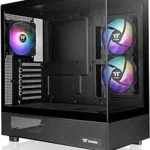 View 270 Plus TG ARGB Black Mid Tower E-ATX Case; 3x120mm ARGB Fans Included; Support Up to 360mm Radiator; Front & Side Dual Tempered Glass Panel; CA-1Y7-00M1WN-01; 3 Year Warranty