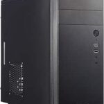 Fractal Design Core 1100 - Mini Tower Computer Case - mATX - High Airflow and Cooling - 1x 120mm Silent Fan Included - Brushed Aluminium – Black