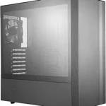 Cooler Master MasterBox NR600 ATX Mid-Tower with Front Mesh Ventilation, Minimal Design, Tempered Glass Side Panel and Single Headset Jack