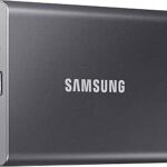 SAMSUNG T7 Portable SSD, 1TB External Solid State Drive, Speeds Up to 1,050MB/s, USB 3.2 Gen 2, Reliable Storage for Gaming, Students, Professionals, MU-PC1T0T/AM, Gray